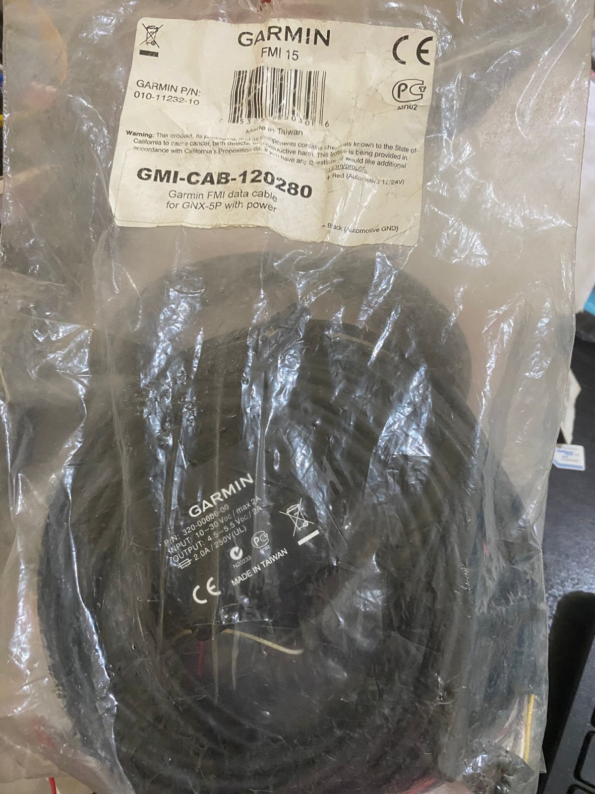 GMI-CAB-120280 Garmin FMI data cable with power